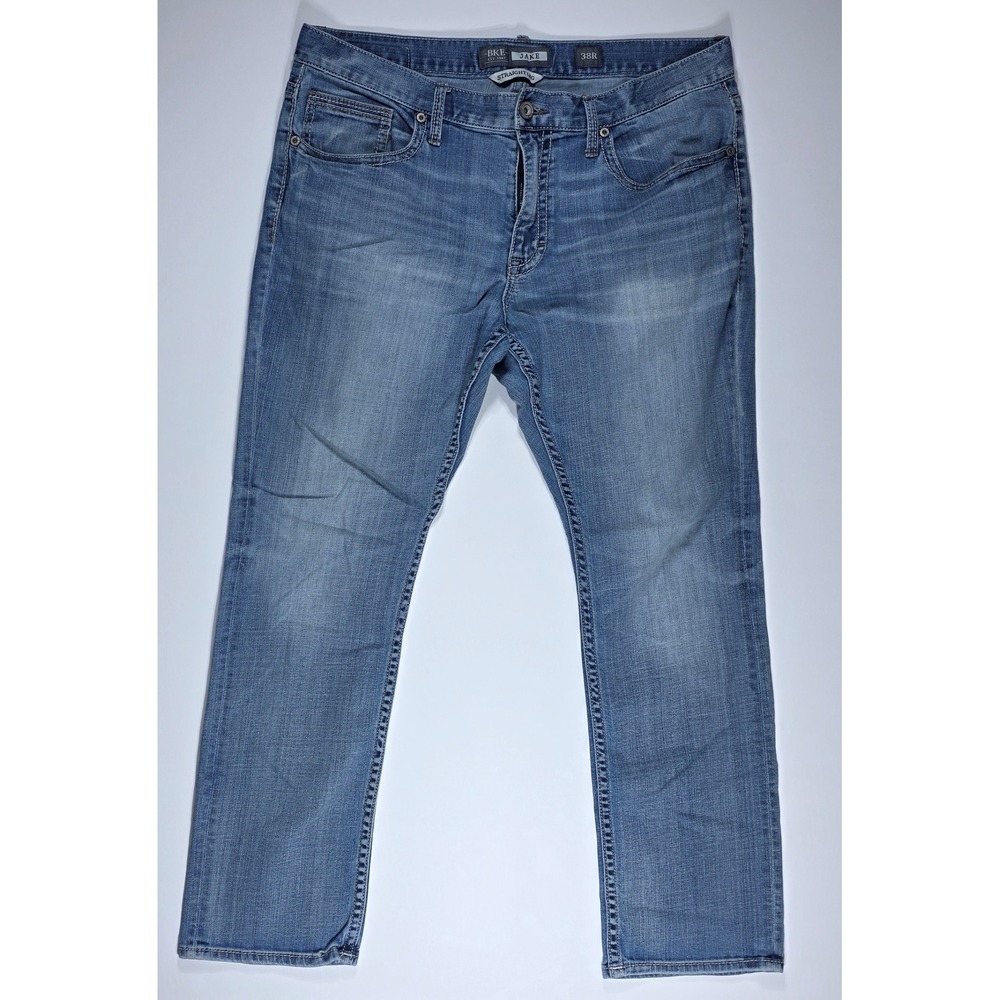BKE Jake Straight Leg Men's Jeans 38R Blue Medium Wash Denim Pants 38X32